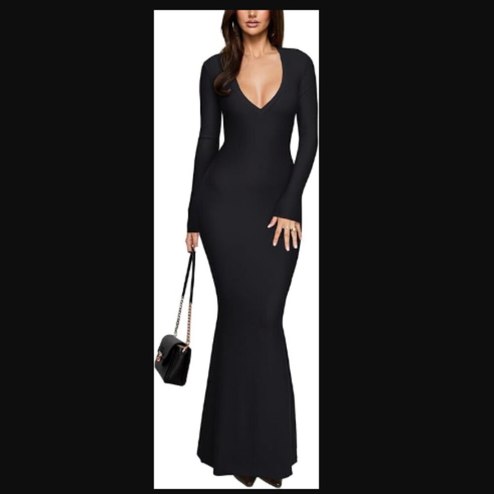 NWT Reoria Black Long Sleeve Dress